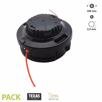 Tête coupe-bordure débroussailleuse outil multifonctions TEXAS Lux diamètre 106mm