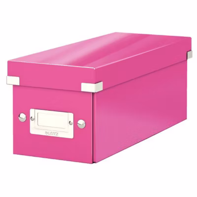 Boîte en carton pour CD Click & Store WOW – Rose