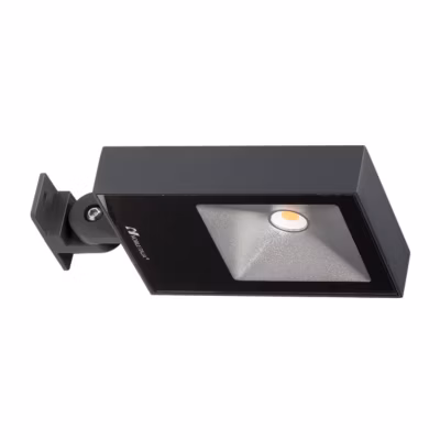 Projecteur extérieur avec diffuseur en verre sérigraphié noir 3000K Anthracite – INDIGO