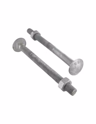 Boulon (vendu avec Ecrou) TRCC JAPY tête ronde collet carré M12X230 Filetée sur 100 Classe 6.8 Forte tenue à la – 1 pièce