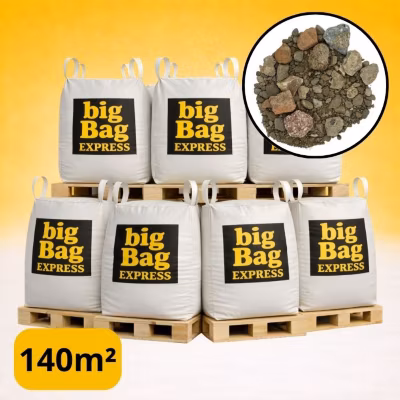 PACK 7 X BIG BAG de +/- 1,5T GNT ou Tout-Venant Recyclé 0/20 C – Livraison PREMIUM