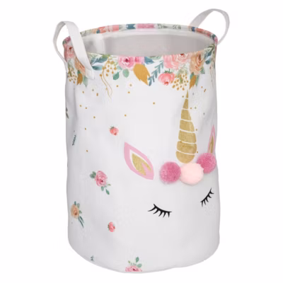 Bac à jouet Licorne – tissu H50 cm – Atmosphera