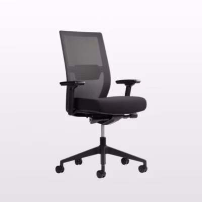 AUM WORLD Chaise de Bureau Ergonomique, Accoudoirs 3D, Dossier Maille, Assise Confort, Soutien Lombaire, Réglable, Appui-Tête