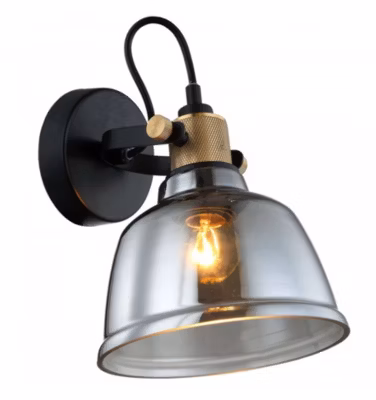 Petite applique en verre fumé – Linz