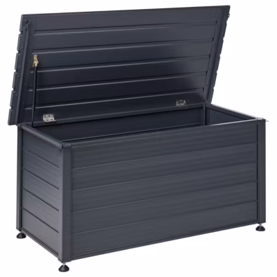 Coffre de rangement CAMPALTO 123 cm 60 cm Gris foncé