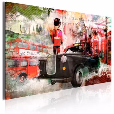 Tableau Villes Mémoires de Londres 60×40 cm