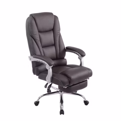 Fauteuil de bureau CLP Pacific similicuir marron réglable