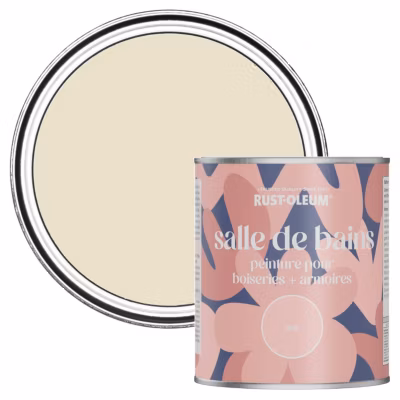 Peinture Beige pour Boiseries de Salle de Bains, Mate – RUST-OLEUM – Ecume 750ml