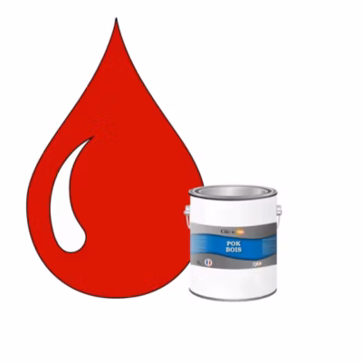 Peinture extérieure bois – Résistante aux intempéries POK BOIS – 1L – RAL 3020 – Rouge Signalisation – Clic & Pok