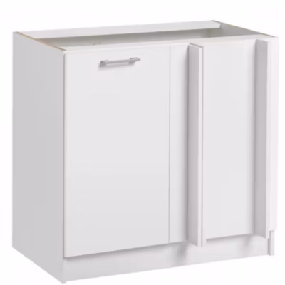 Cuisineandcie – Meuble d&rsquo;angle bas Eco Blanc 1 porte L 105 cm