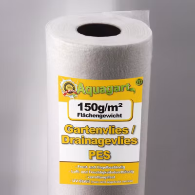 150 m² paillage anti-mauvaises herbes, film de drainage 150 g, 1 m de large Aquagart