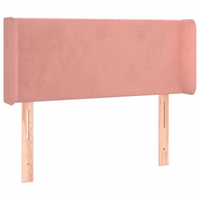 Tête de lit avec oreilles Rose 103x16x78/88 cm Velours vidaXL