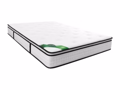 Matelas 140 x 190 cm ressorts ensachés 7 zones surmatelas intégré et coutil bambou ép.23cm – TAREVO de NATUREA