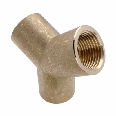 Lot de 1 Raccord en Y femelle en laiton égal modèle 1/2&Prime;
