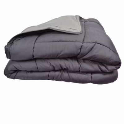 Couette chaude Bicolore Gamme Microfibre « Cocoon Non feu – Norme NF EN ISO 12952 » toutes dimensions Toison d&rsquo;or – Cocoon Acier Arg