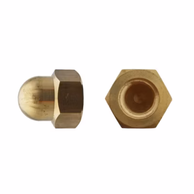 200 Ecrous Borgnes M6 mm – DIN 1587 – Laiton – D-Work
