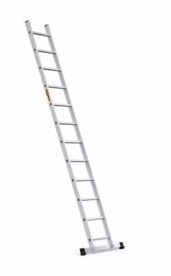 Échelle à appui en aluminium DRABEST 1×12 professionnelle, 1 pièce