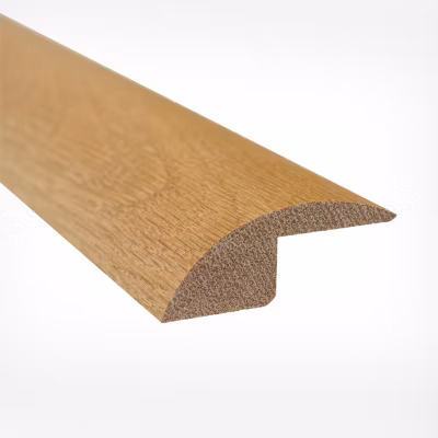Barre de Seuil en Bois Chêne Massif Verni Mat- Aspect Naturel – 19x52x1200mm – Rattrapage de Niveau