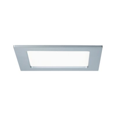 Panneau encastré LED IP44 carré 165×165 mm 12W 850lm 4000K Chrome mat