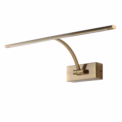 Applique murale LED DALI pour tableaux 8W 455mm 2700K lumière chaude angle réglable finition bronze vieilli