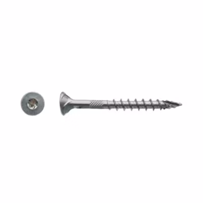 200 Vis Bois FX5 Tête Fraisée Torx F/Partiel 6 x 70 mm – Zingué blanc – D-Work
