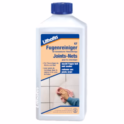 KF Joints-Nets – Nettoyant alcalin pour les joints des murs et sols – Lithofin – 0,5 L