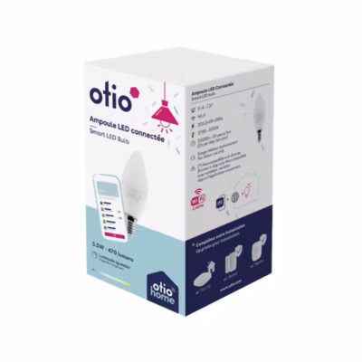 Ampoule connectée WIFI LED flamme E14 5.5W