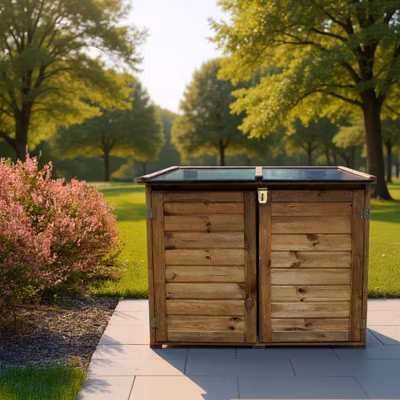 Coffre de jardin en bois – TROCADERO 600L