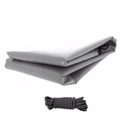 Bâche remorque 240 x 138 x 10 cm – PVC 640g/m² étanche & renforcé – Gris – Fabrication française