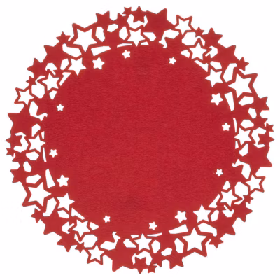 Lot de 6 sets de table de Noël ajourés en étoiles