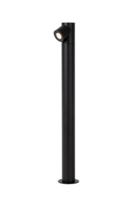 Borne extérieur IBAMBA en aluminium avec LED intégré – Noir – Lucide