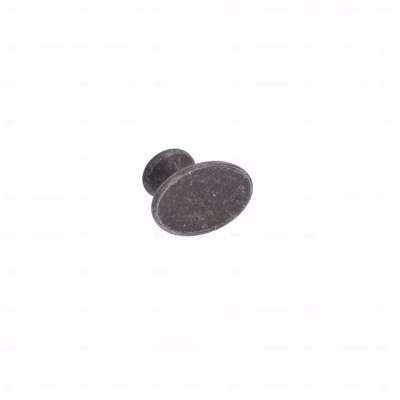 Boutons pour meubles en zamac Diamètre 42 x 27 Fer noir vintage