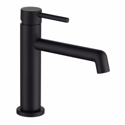 Robinet de lavabo monocommande OSO avec une finition NOIR mate en laiton Kibath