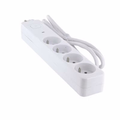 Bloc multiprise 4x16A + interrupteur – 1,5m – Chacon