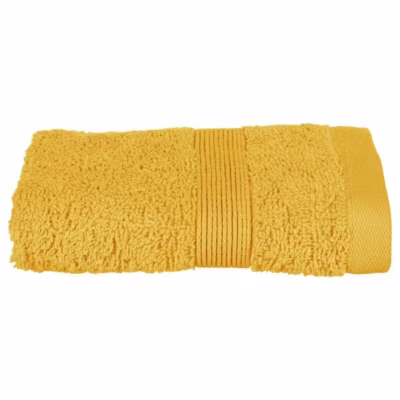 Serviette de toilette invite 30 x 50 cm Couleur moderne ocre