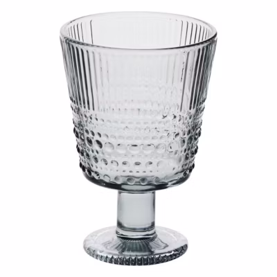 Lot de 6 verres à vin Joa gris D8,7xH12,8cm – Atmosphera