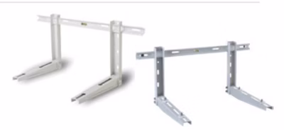 Support climatisation OPTIBRACKET – Modèle: S-573-1 haute charge 300kg – avec plots anti-vibratiles