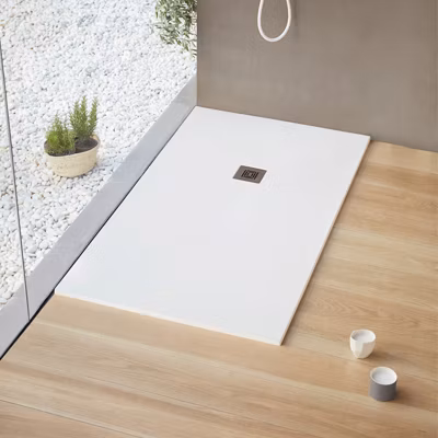 Receveur de douche ultra-léger Logic – 170X80CM – Blanc – Résistant et Facile à installer – Salle de bain – Douche