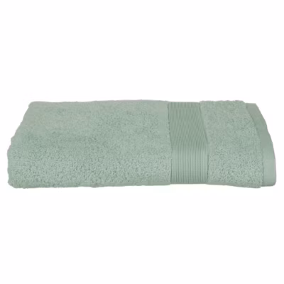 Drap de douche Essentiel – coton 450 gr/m² – vert céladon 70×130 cm – Atmosphera