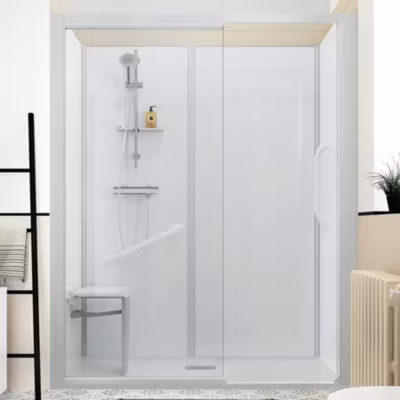 Cabine de douche Kinedo Kinemagic Sérénité 170×90 niche haute solo transparent thermostatique