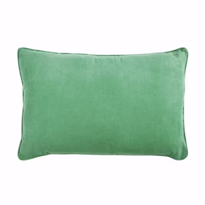 Coussin en suédine vert clair 60×40