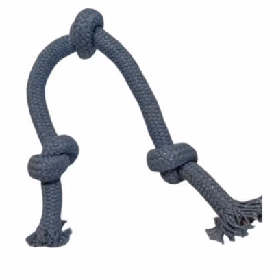 Corde COSMIC 3 nœuds, taille D 2 cm par 45 cm, jouet pour chien