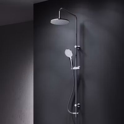 Colonne de douche baignoire sans robinet, Système de douche, Barre de douche Chrome F07TB000 Hit AM.PM