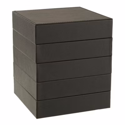 Boîte à Bijoux 4 Parties « Ezra » 22cm Noir
