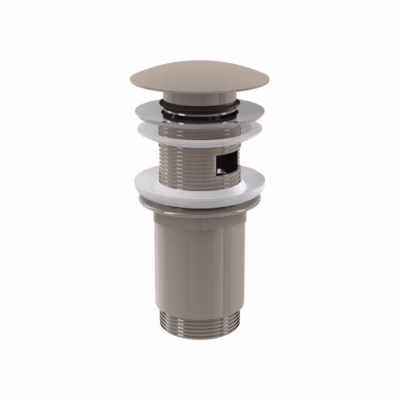 Alca Bonde pour lavabo clic-clac 5/4  » Avec trop-plein, Nickel (A392-N-P)