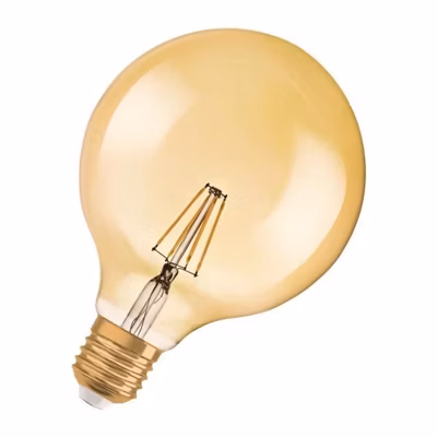 Ampoule Globe LED OSRAM Clair filament variable OR – Edition 1906 – Diametre 125 mm – E27 – 7W  55 – Blanc Chaud