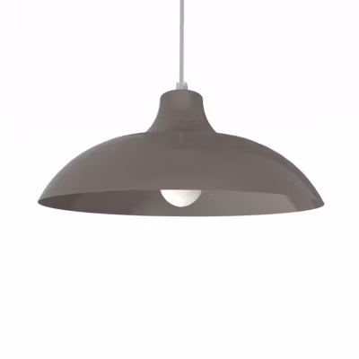 LUMICOM – PARIGINA Suspension, 1X E27, max 42W, métal, gris , D.40cm