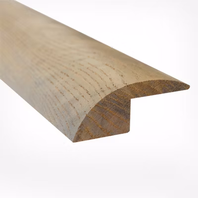 Barre de Seuil en Bois Chêne Massif Verni Mat – Aspect Bois Brut – 19x52x1200mm – Rattrapage de Niveau