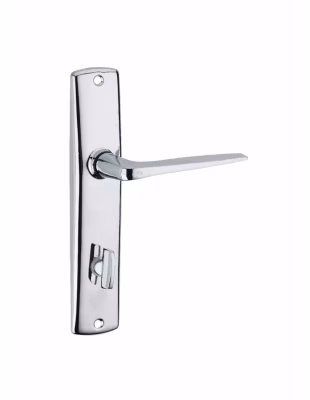 Ensemble de poignées pour porte intérieure Ares à condamnation, carré 7mm, entr&rsquo;axes 165mm, chromé – THIRARD