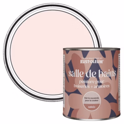 Peinture Rose pour Boiseries de Salle de Bains, Satinée – RUST-OLEUM – Vanille fraise 750ml